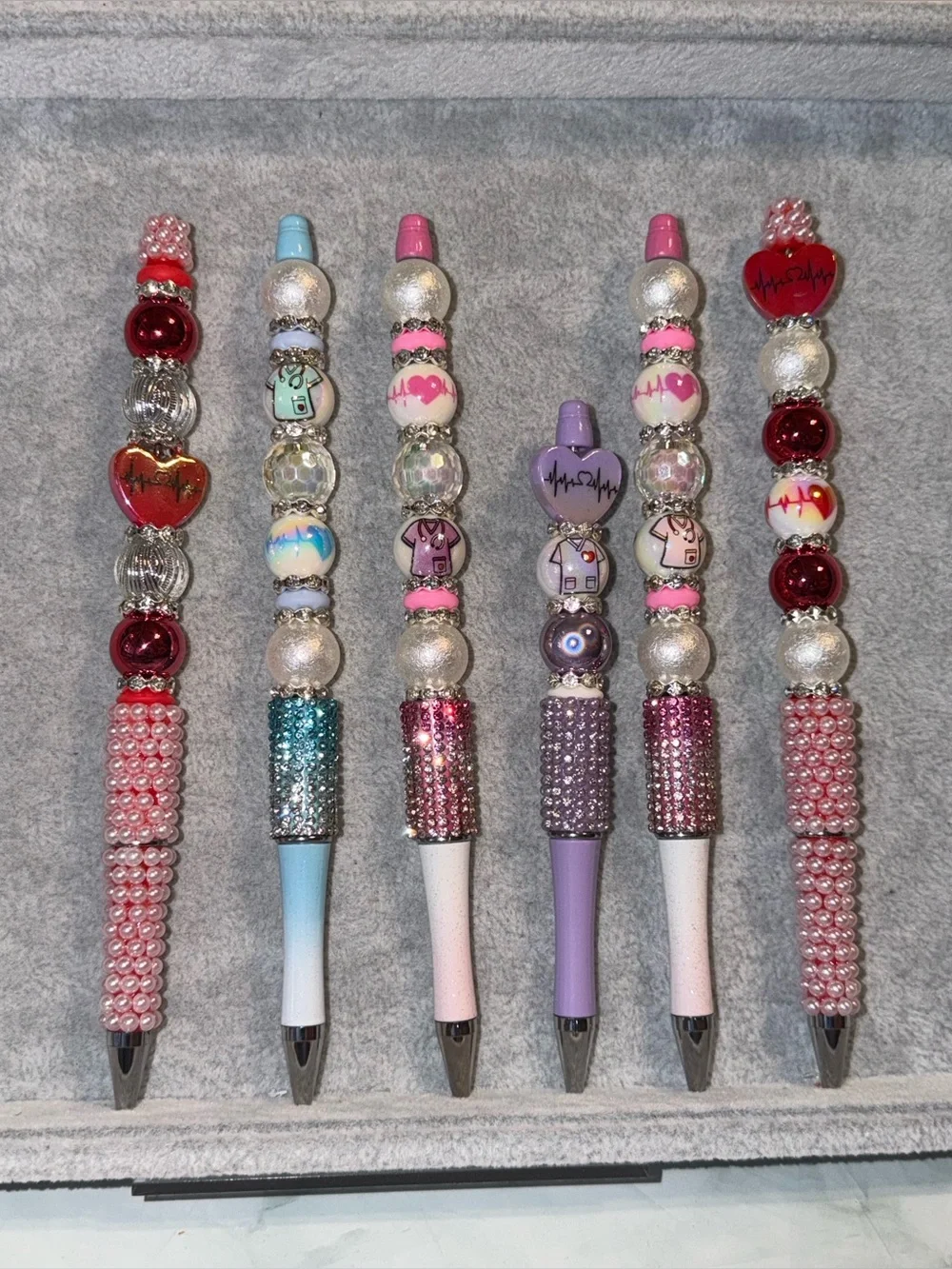 P1302 Handcrafted Beaded Decorative Ballpoint Pen - You choose